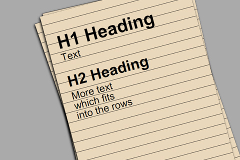 18-headings-lined-paper-icon-css