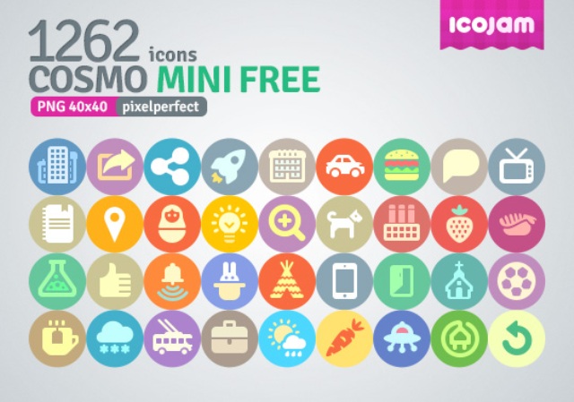Plus de 1200 icônes gratuites au format PNG - Cosmo Mini