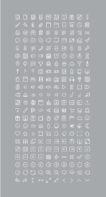 WebDesign 220 icônes gratuites au format PSD - Free Icon Set