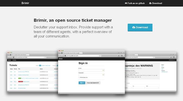 WebDesign Application open source de gestion de ticket de support - Brimir