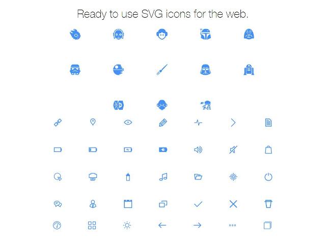 WebDesign Ensemble dicônes SVG prêt à utiliser par Dribble - svgicons