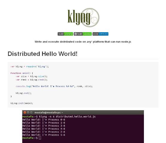 WebDesign Executez du code distribué JavaScript sur tous les systèmes - Klyng