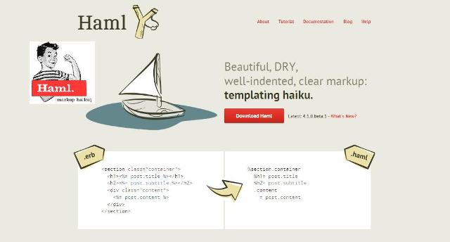 WebDesign Language de balisage léger pour modèles - Haml