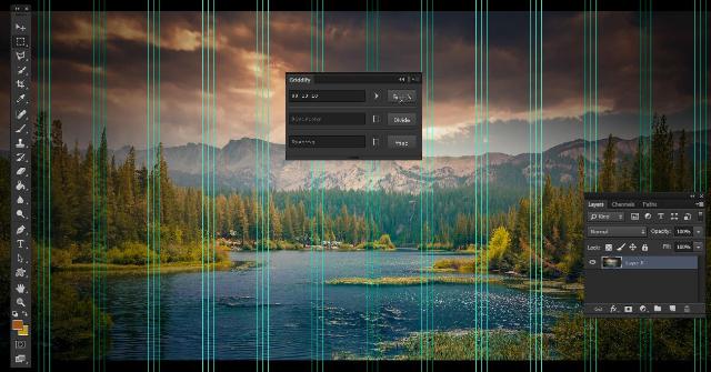 WebDesign Outil Photoshop gratuit pour créer des guides et grilles - Griddify