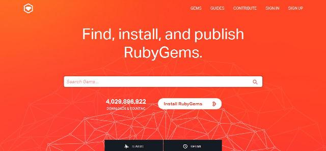 WebDesign Trouver installer ou publier facilement vos gemmes - RubyGems
