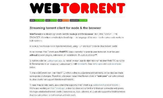 WebDesign Un Client Torrent pour navigateur écrit en JavaScript - WebTorrent