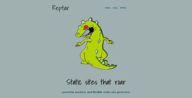 WebDesign Un générateur JavaScript de sites statiques - Reptar