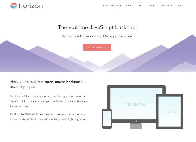 WebDesign Un moteur temps-réel codé en JavaScript - Horizon