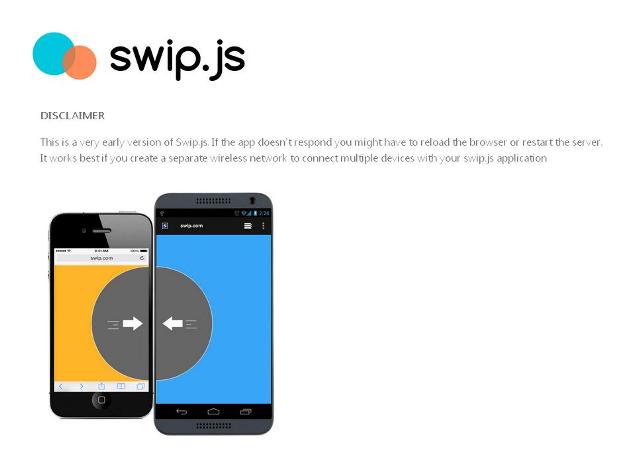 WebDesign Une bibliothèque JavaScript pour créer des liens entre différents type de mobiles - Swip
