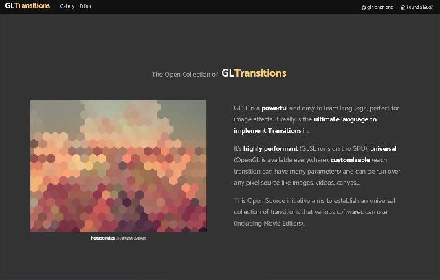 WebDesign Une collection de transitions JavaScript pour afficher vos photos - GL-transitions