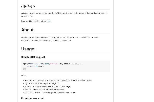WebDesign Une mini bibliothèque JavaScript pour Ajax - ajax.js