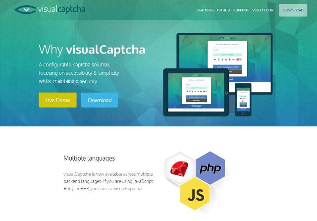 WebDesign Une solution Captcha configurable - VisualCaptcha