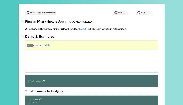 WebDesign Une zone de texte améliorée pour React- react-markdown-area