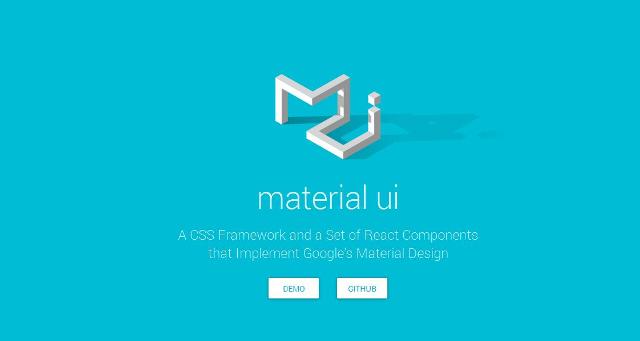 WebDesign  Cadre de CSS pour la conception du design selon Google - Material UI