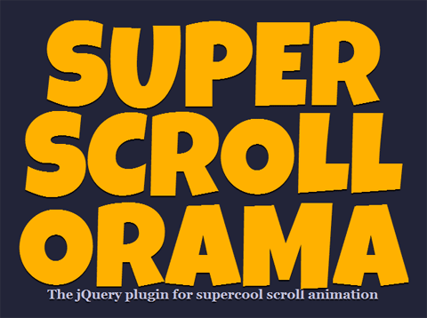 WebDesign superscrollorama plugin défilement jQuery