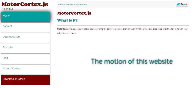 WebDesign Réaliser des animations web facilement - MotorCortex.js