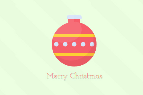 02-merry-christmas-bulb-css-graphic