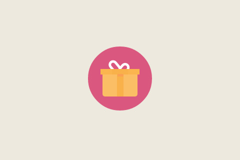 17-pure-css-flat-gift-icon