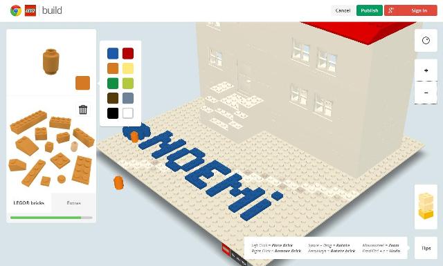 Construire en LEGO en ligne avec Chrome - Build with Chrome