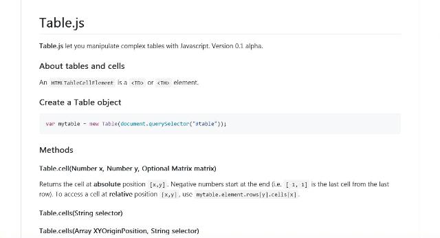 WebBuzz Un outil JavaScript pour faciliter la gestion de vos tableaux pour vos sites web - Table