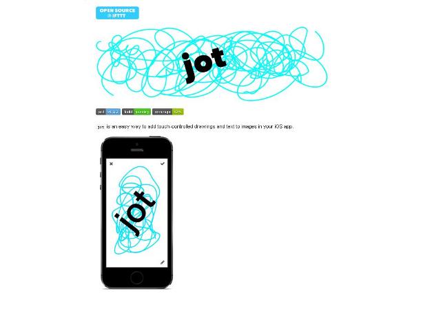 WebDesgin Une application iOS pour ajouter facilement des dessins et du texte aux images - jot