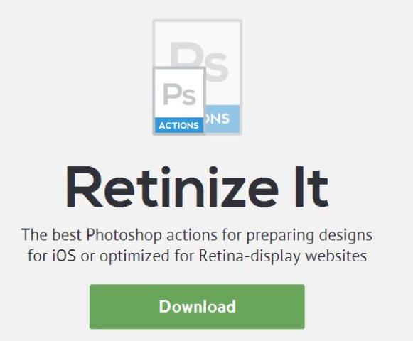 WebDesign Actions Photoshop pour créer des images pour écran Retina - Retinize It