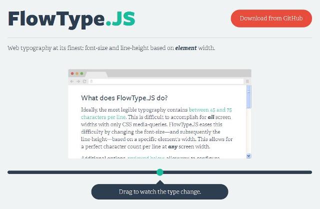 WebDesign Adaption automatique des tailles de polices de caractères - FlowType.JS