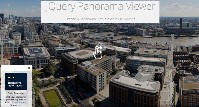 WebDesign Ajouter des Panoramas sur votre site Web - jQuery Panorama viewer