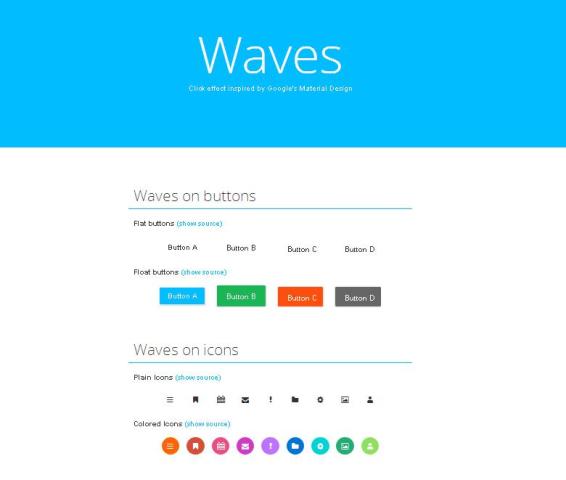 WebDesign Ajouter un effet aux cliques de vos visiteurs - Waves