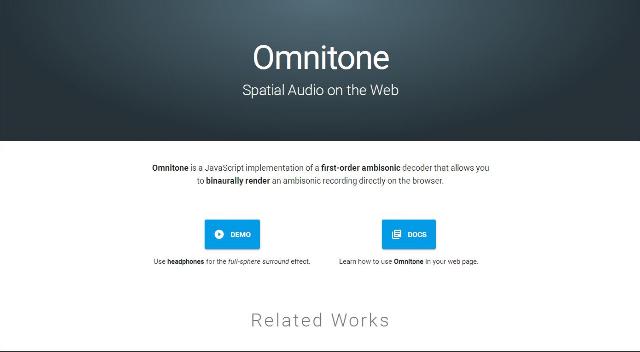 WebDesign Ajoutez un effet spatiale sur vos musiques de vos sites web - Omnitone