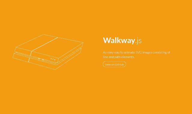 WebDesign Animation simple de lignes des images SVG - Walkway