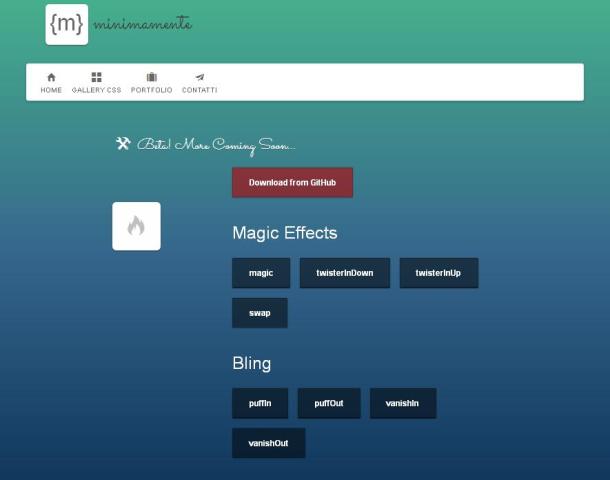 WebDesign Animations CSS avec des effets impressionnants - Magic