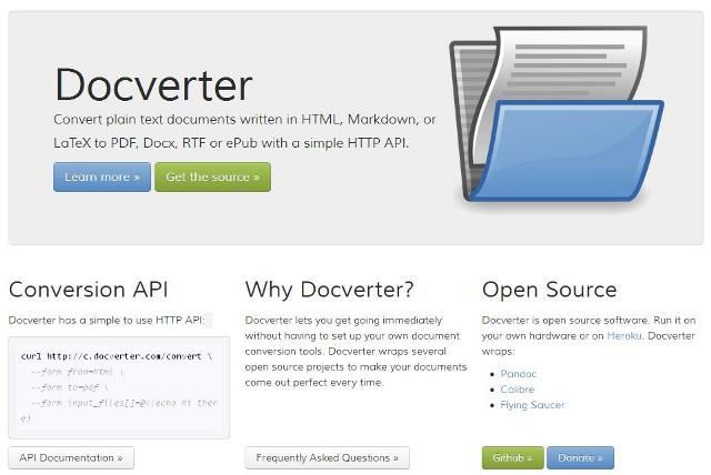 WebDesign Application de conversion open source - Docverter