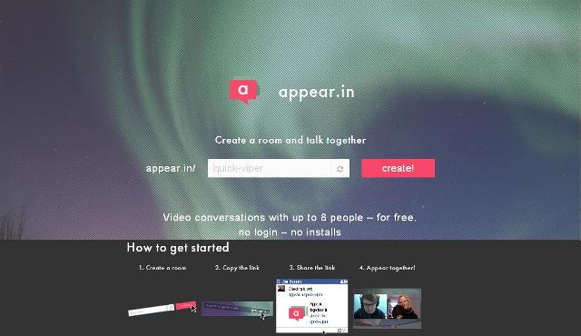 WebDesign Application de vidéo conférence gratuite - Appear.in.jpf