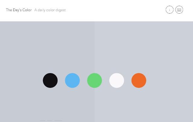 WebDesign Choisissez votre coleur de la journée - the day color