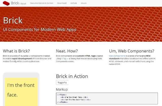 WebDesign Composants dinterface utilisateur réutilisable par Mozilla - Brick