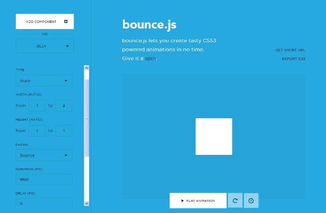 WebDesign Créer des animations CSS3 rapidement pour votre site web - Bounce.js