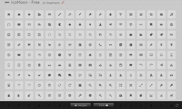 WebDesign Créer des sets dicônes Font gratuits et personnalisés - IcoMoon