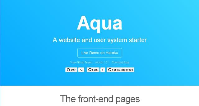 WebDesign Créez facilement un site web avec une gestion utilisateurs - Aqua