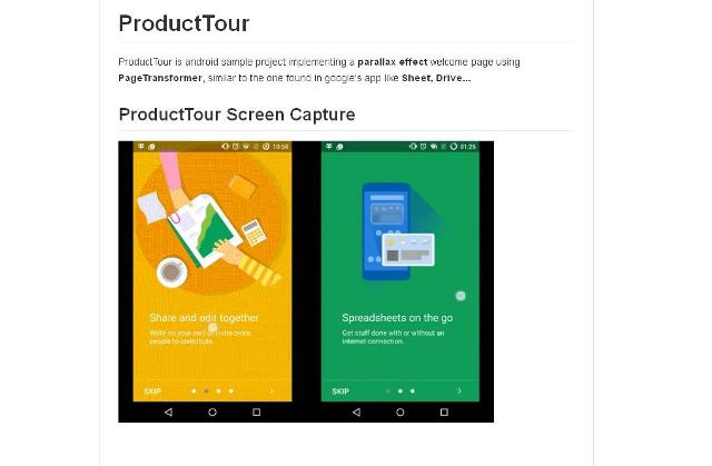 WebDesign Donnez un effet de parallaxe à vos applications Android - ProductTour