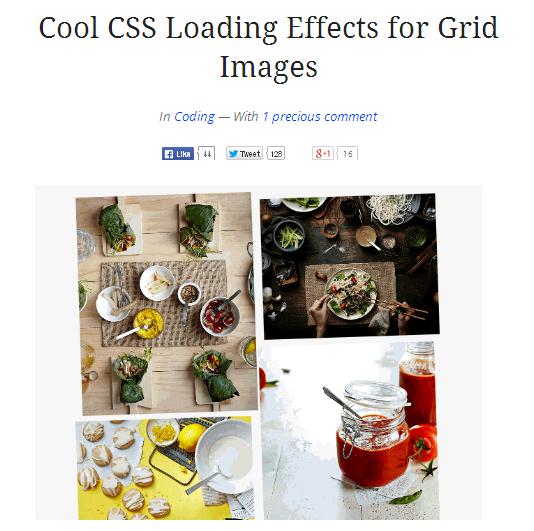 WebDesign Effets CSS impressionnants pour laffichage dalbum dimages
