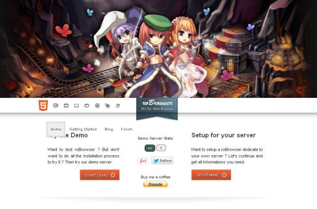 WebDesign Executable Ragnarök Online open source pour un affichage par le Web - roBrowser