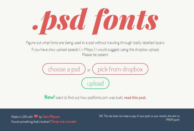 WebDesign Extraire les polices utilisées dans des fichiers PSD - .PSD fonts