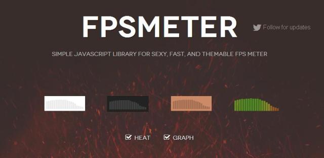 WebDesign FPS-mètre javascript open source - FPSMeter