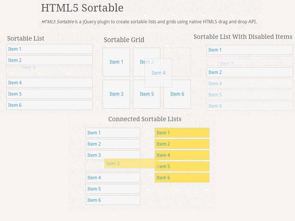 WebDesign_Glisser_deposer_pour_les_listes_triable_HTML5_sortable