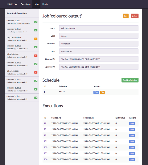 WebDesign Gérer et surveiller les tâches planifiées de Cron - Minicron