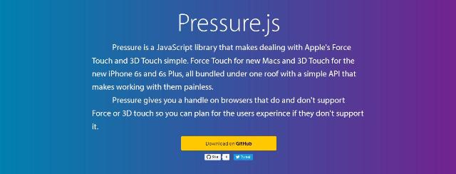 WebDesign Integrez le capteur de pression des nouveaux Mac sur vos sites web - Pression