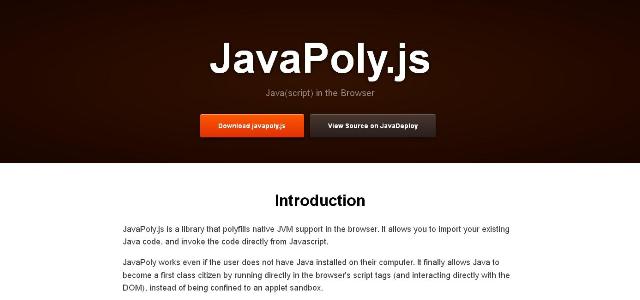 WebDesign Lancez votre code Java depuis JavaScript - JavaPoly