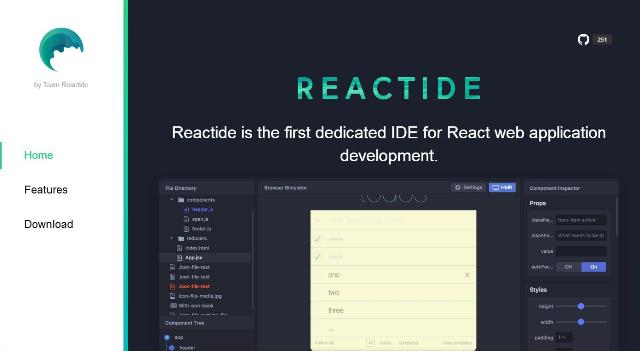 WebDesign Le premier logiciel IDE dédil au développement dapplications web React - Reactide
