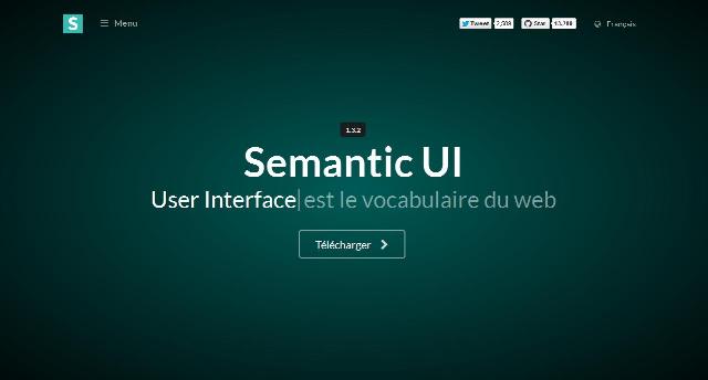 WebDesign Linterface utilisateur est le vocabulaire du web - Semantic-UI